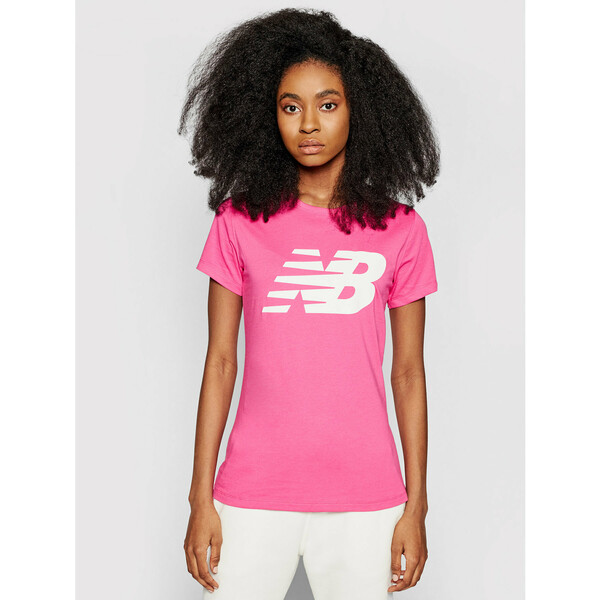 New Balance T-Shirt Classic Flying Nb Graphic Tee WT03816 Różowy Athletic Fit