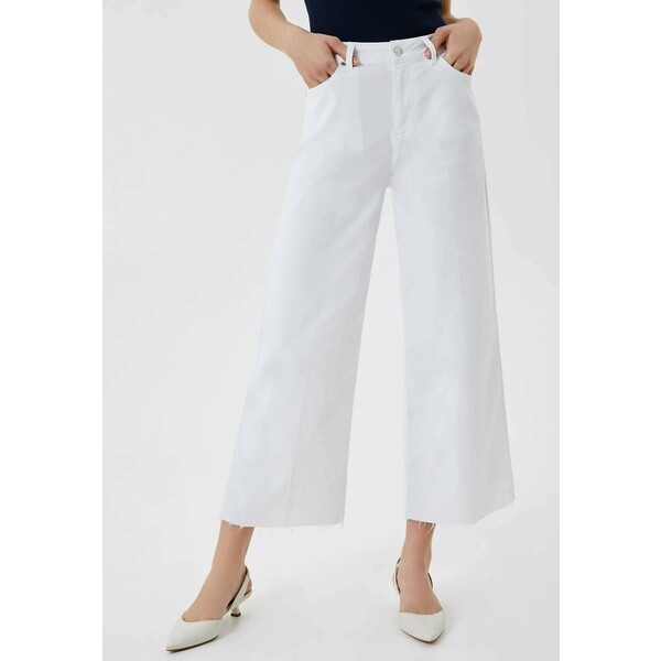 Liu Jo Jeans Spodnie materiałowe white L2521A050