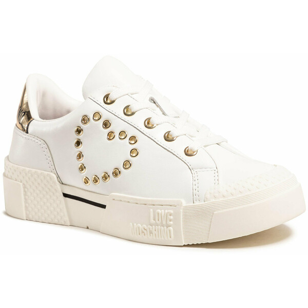 LOVE MOSCHINO Sneakersy JA15425G0CJAS100 Biały