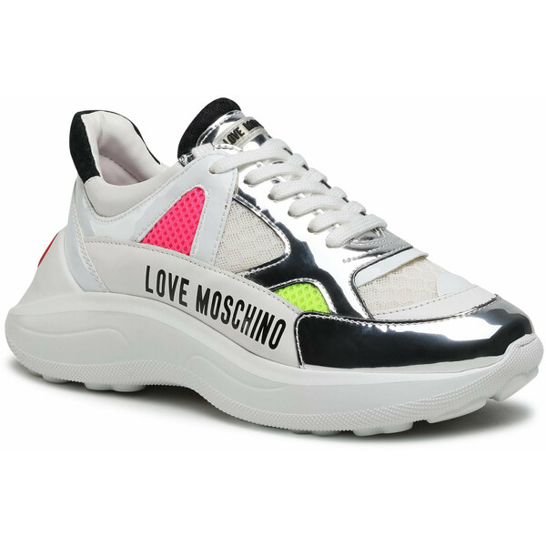 LOVE MOSCHINO Sneakersy JA15306G1CIV410A Biały