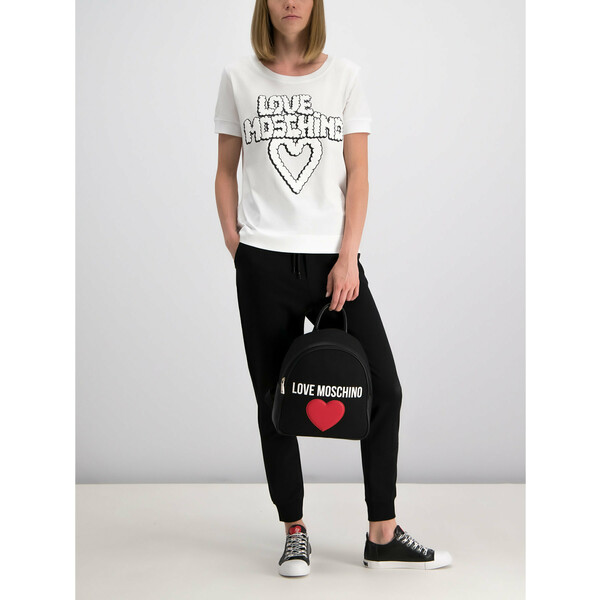 LOVE MOSCHINO T-Shirt W4G8602M3517 Biały Regular Fit