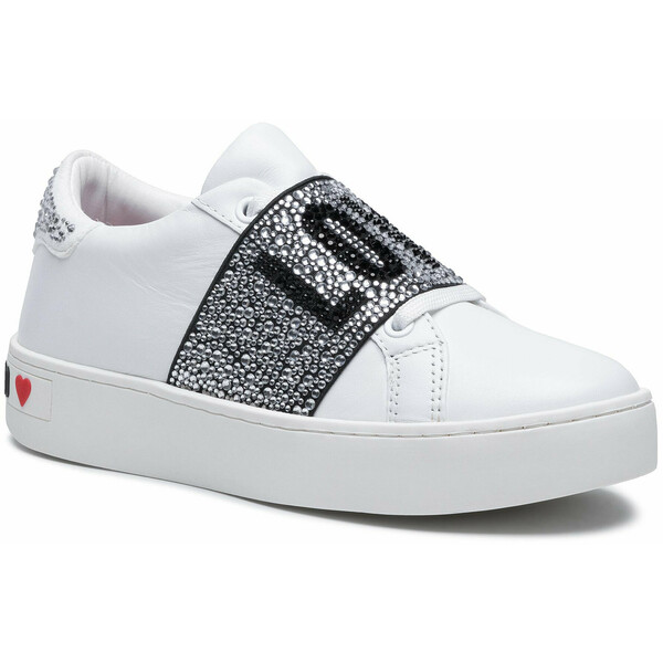 LOVE MOSCHINO Sneakersy JA15103G1CIA0100 Biały