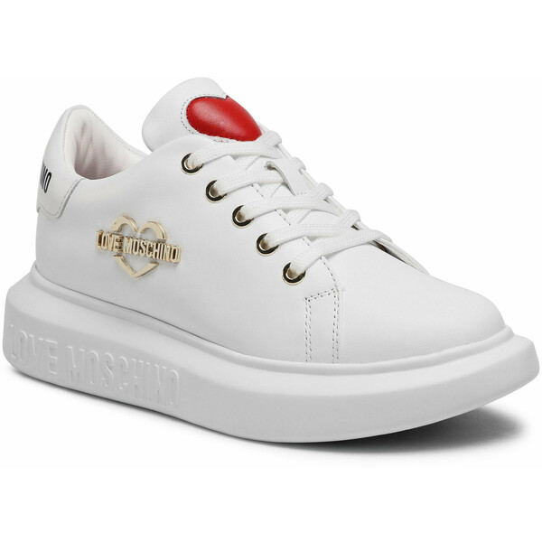 LOVE MOSCHINO Sneakersy JA15204G1CIA0100 Biały