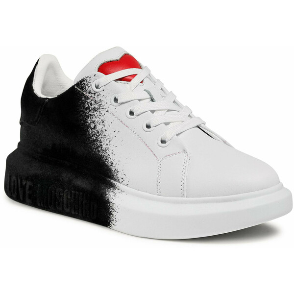 LOVE MOSCHINO Sneakersy JA15244G1CIAX10A Biały