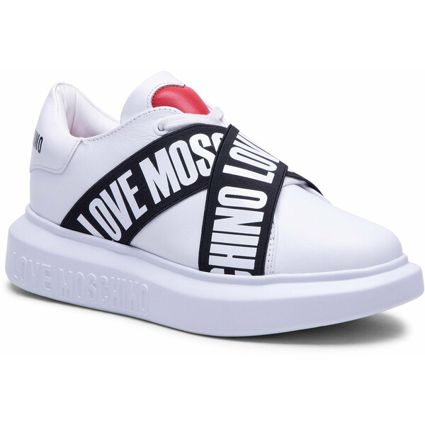 LOVE MOSCHINO Sneakersy JA15254G1CIA0100 Biały