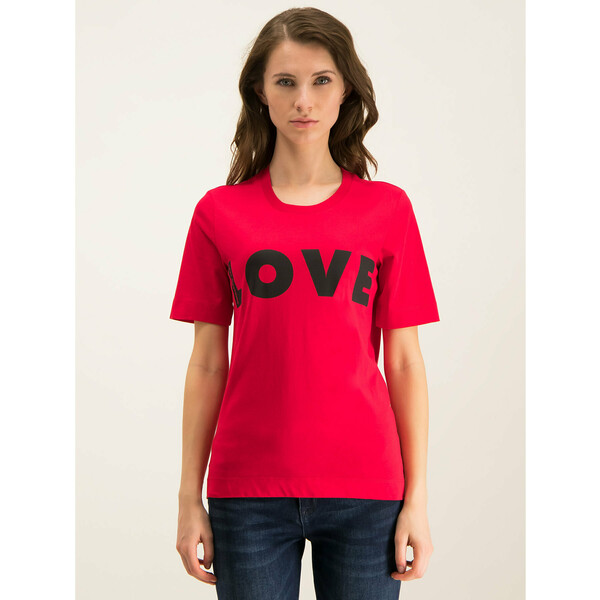 LOVE MOSCHINO T-Shirt W4F151VM 3517 Czerwony Regular Fit