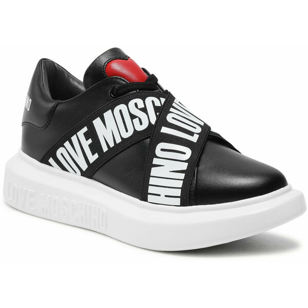 LOVE MOSCHINO Sneakersy JA15254G0CIA0000 Czarny