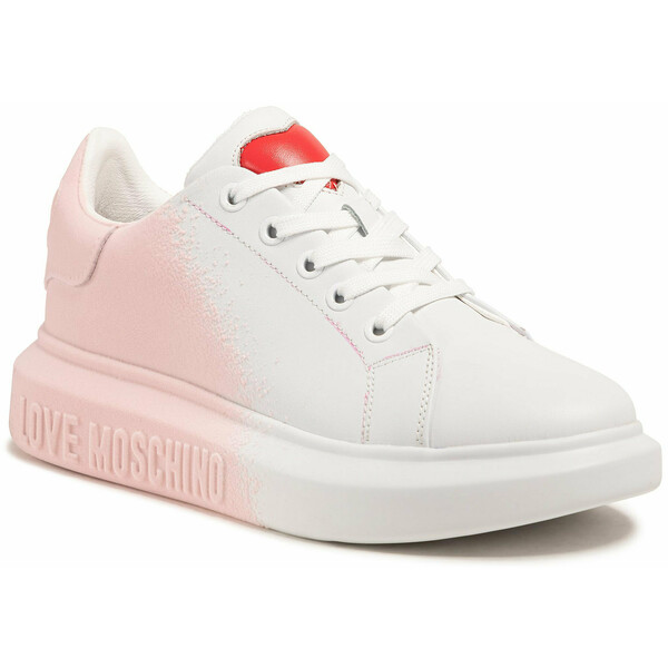 LOVE MOSCHINO Sneakersy JA15244G1CIAX10B Biały
