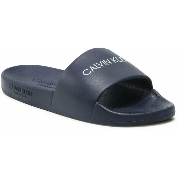 Calvin Klein Swimwear Klapki One Mold Slide KK0KK00075 Granatowy
