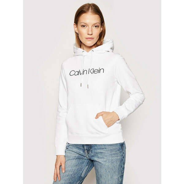 Calvin Klein Bluza Core Logo K20K202687 Biały Regular Fit