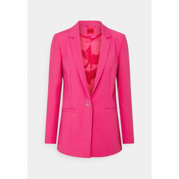 HUGO ALINJA DOUBLE Krótki płaszcz bright pink HU721G05L