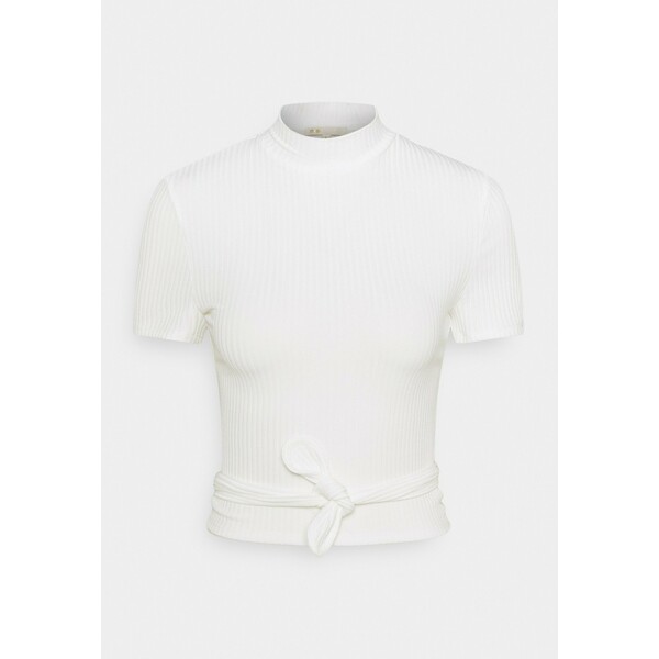 maje TAXE T-shirt z nadrukiem blanc MAL21I02S