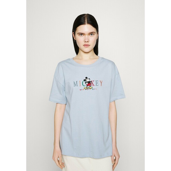 Cotton On THE ORIGINAL TEE T-shirt z nadrukiem silver blue C1Q21D021