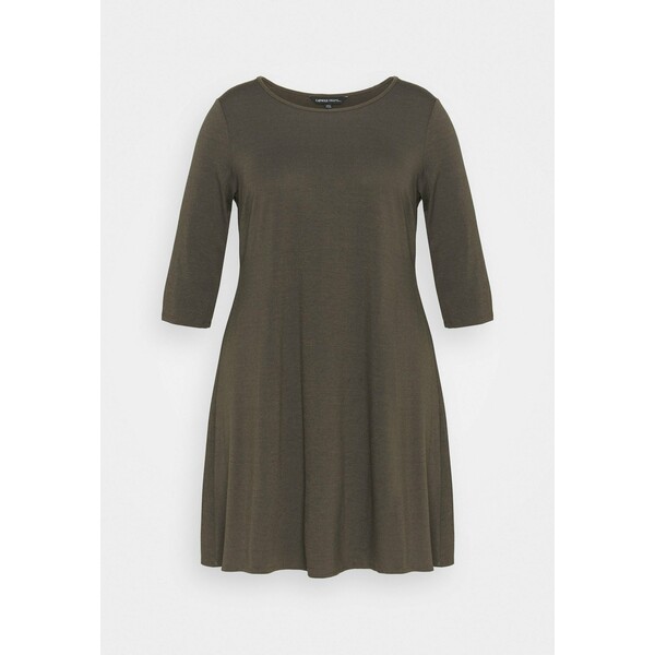 CAPSULE by Simply Be POCKET SWING DRESS Sukienka z dżerseju graphite CAS21C026