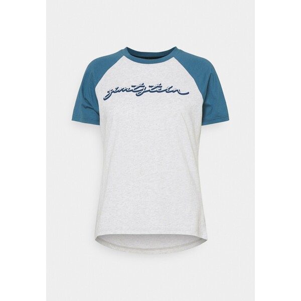 Zimtstern SWEETZ TEE T-shirt z nadrukiem glacier grey melange/blue steel ZS441D00T