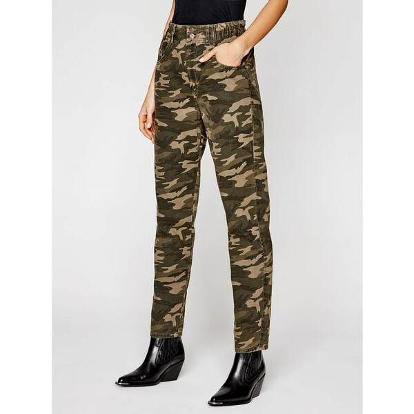 One Teaspoon Jeansy Camo Pioneer 23599 Zielony Relaxed Fit