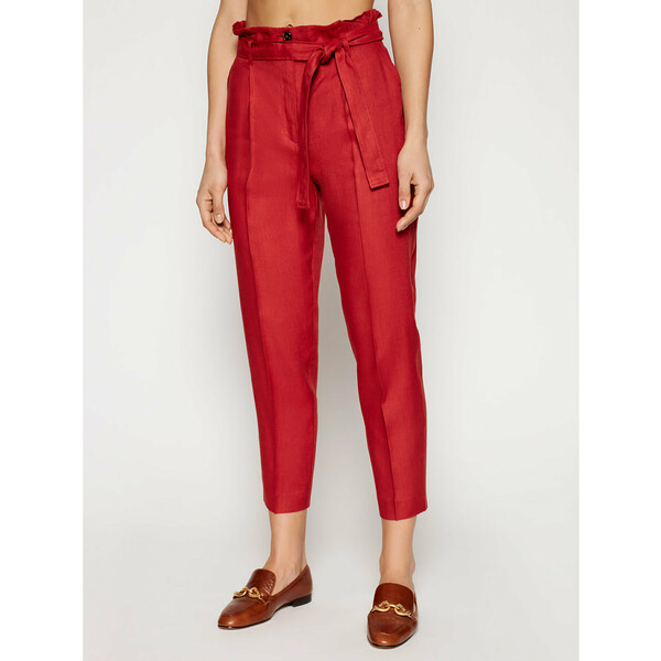 MAX&Co. Spodnie materiałowe Ondulato 71311121 Czerwony Regular Fit