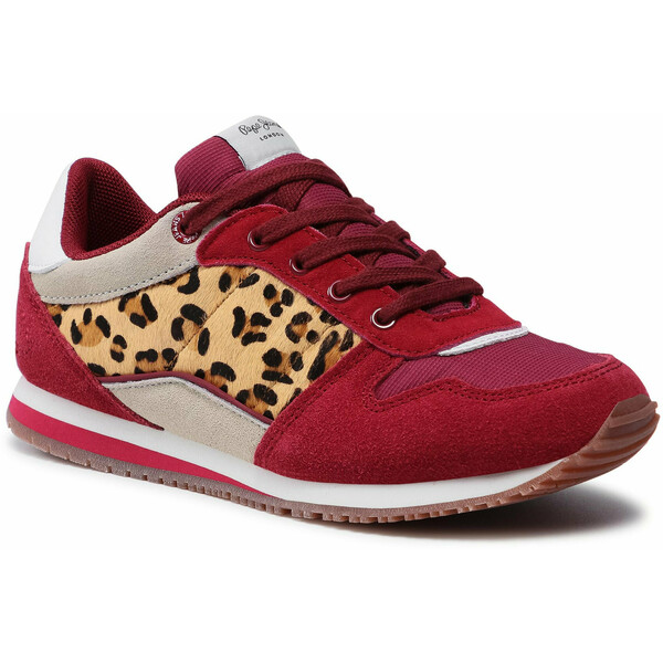 Pepe Jeans Sneakersy Sydney Basic Girl PGS30232 Bordowy