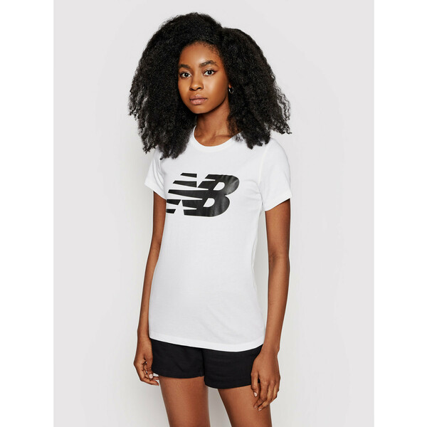New Balance T-Shirt Classic Flying Nb Graphic WT03816 Biały Athletic Fit