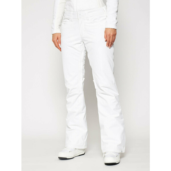 Roxy Spodnie narciarskie Backyard ERJTP03127 Biały Regular Fit
