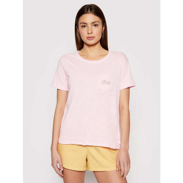 Roxy T-Shirt Star Solar A ERJZT05162 Różowy Regular Fit