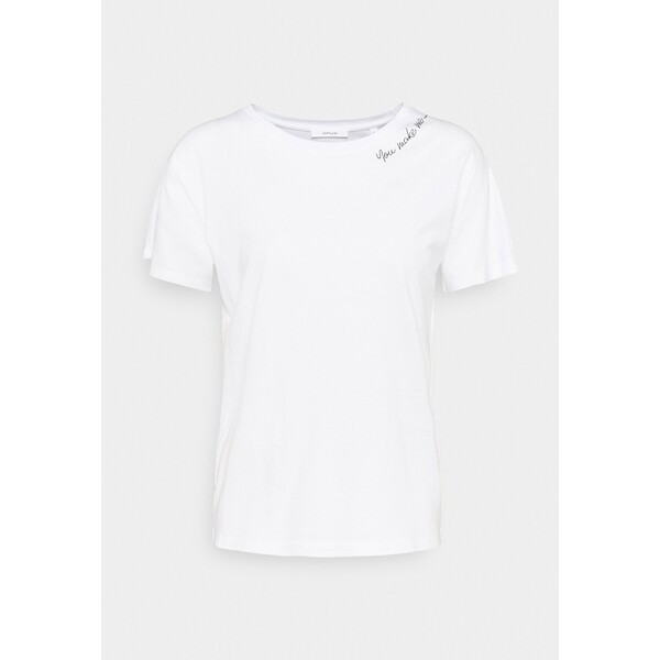 Opus SEMBRO ROS T-shirt basic white PC721D0E7