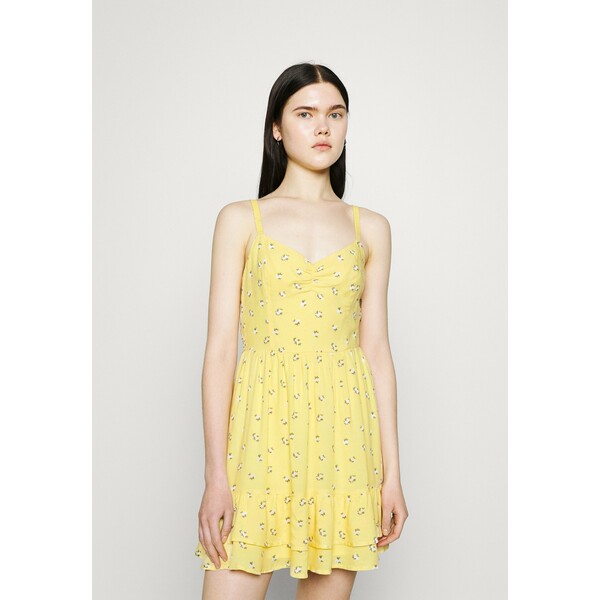 Hollister Co. BARE SHORT DRESS Sukienka letnia yellow H0421C03U