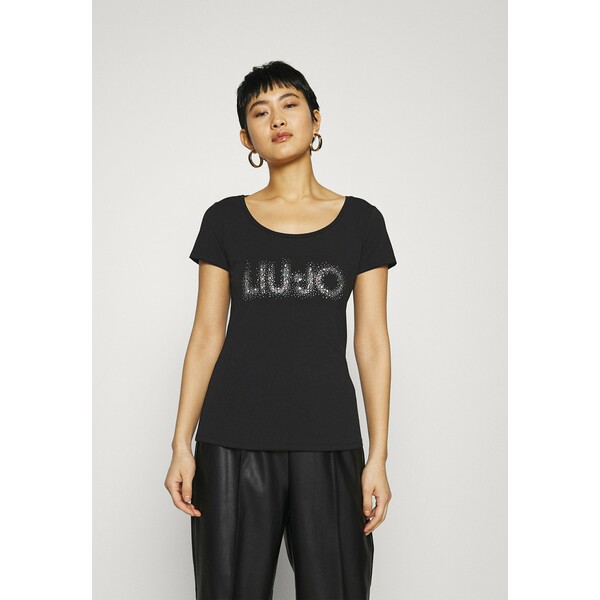 Liu Jo Jeans MODA T-shirt z nadrukiem nero L2521D02W