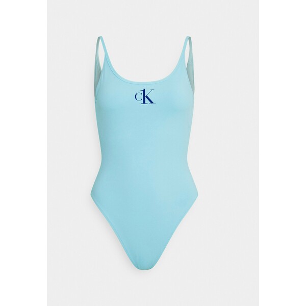 Calvin Klein Swimwear ONE SCOOP BACK ONE PIECE Kostium kąpielowy soft turquoise C1781G013