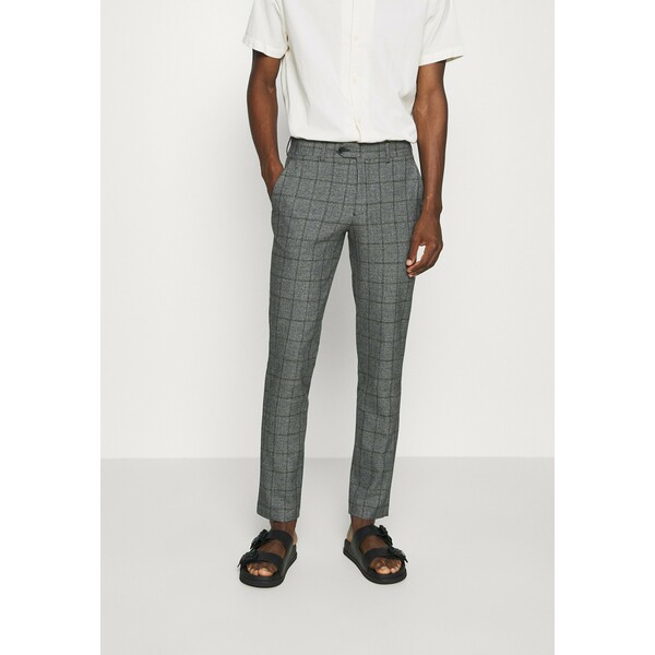 Selected Homme SLHSLIM CARLO COTFLEX PANTS Spodnie materiałowe dark grey/black SE622E0FJ