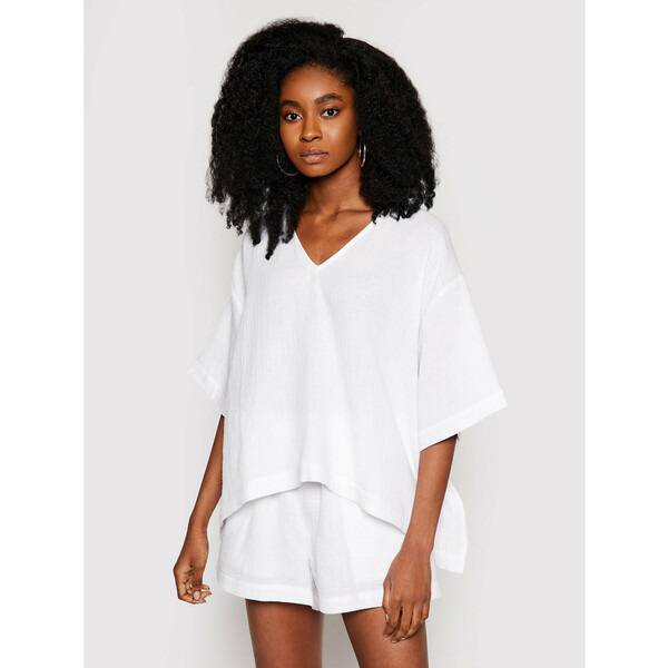 Seafolly T-Shirt Double Cloth 54257-TO Biały Oversize