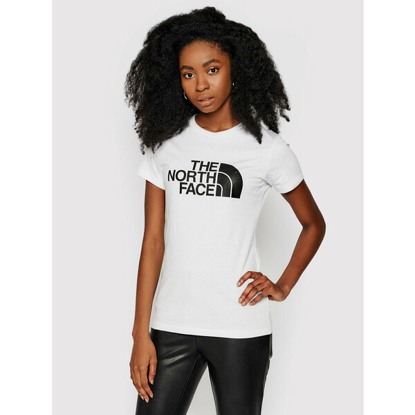The North Face T-Shirt Easy Tee NF0A4T1QFN41 Biały Slim Fit