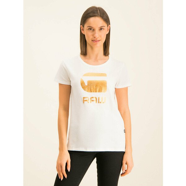 G-Star Raw T-Shirt Graphic 21 Top D15750-4107-111 Biały Regular Fit