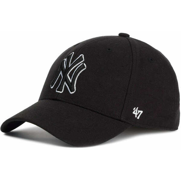 47 Brand Czapka z daszkiem New York Yankees B-MVPSP17WBP-BKC Czarny