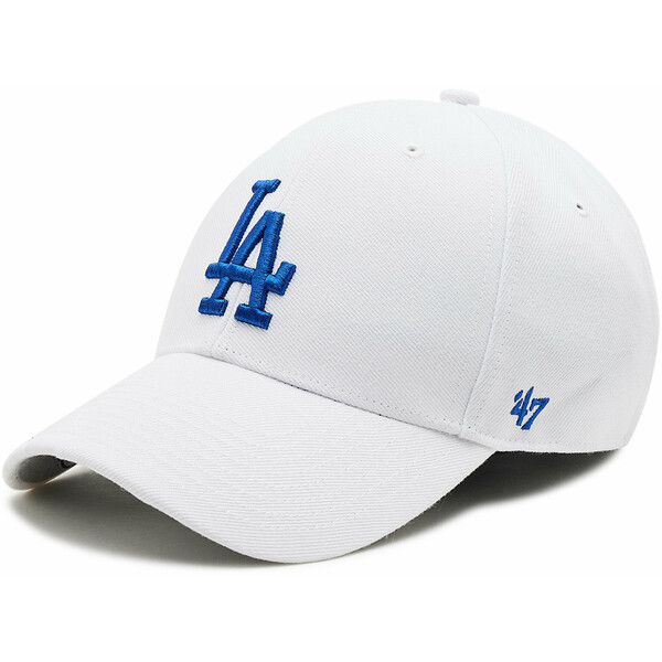 47 Brand Czapka z daszkiem Los Angeles Dodgers B-MVP12WBV-WHC Biały