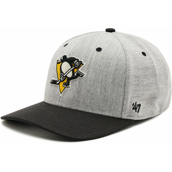 47 Brand Czapka z daszkiem Pittsburgh Penguins H-SCTTD15WHP-CC Szary