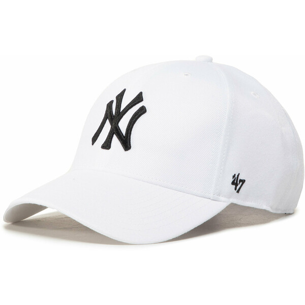 47 Brand Czapka z daszkiem Mlb New York Yankees B-MVPSP17WBP-WH Biały