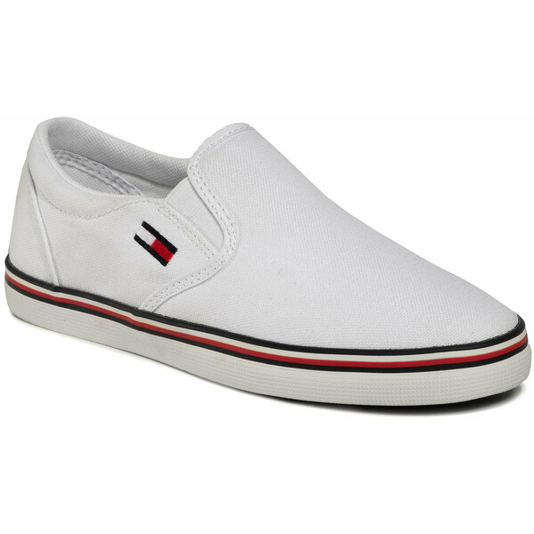 Tommy Jeans Tenisówki Essential Slip On Sneaker EN0EN00782 Biały