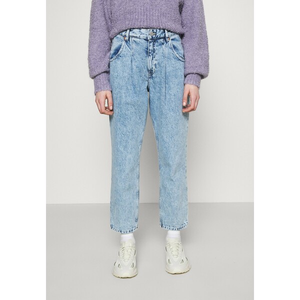 Monki Jeansy Relaxed Fit blue dusty light MOQ21N02C