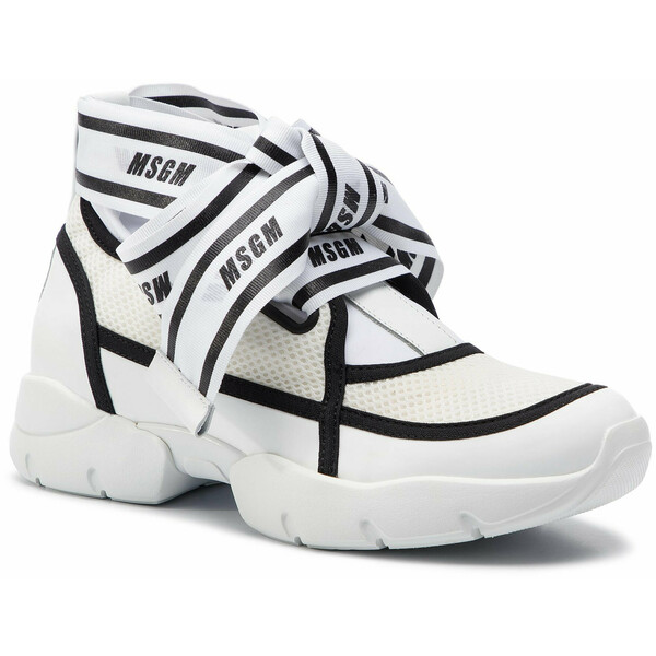 MSGM Sneakersy Bow Running 2641MDS419 205 1 Biały