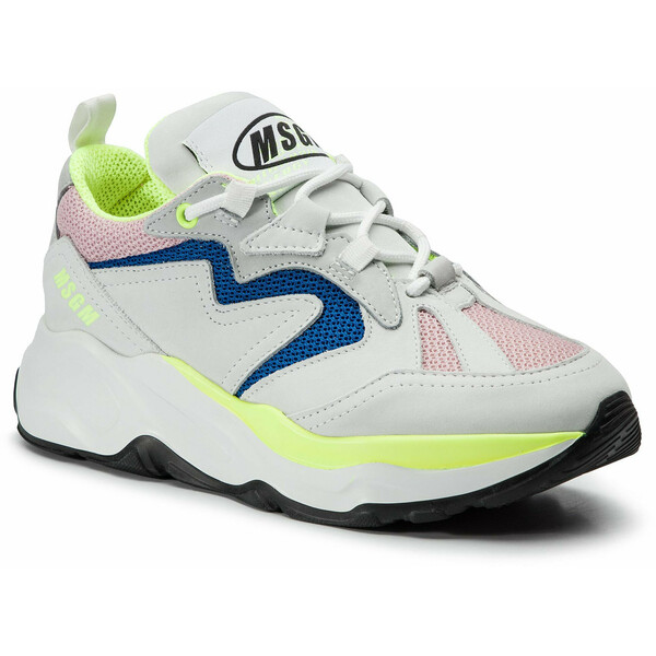 MSGM Sneakersy Attack Sneakers 2642MDS2086 700 12 Biały