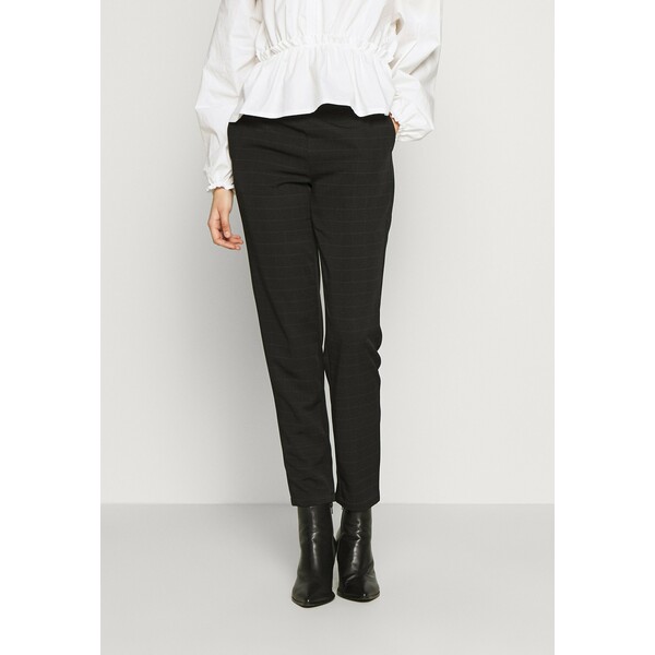 Vero Moda Tall VMIMALUMAYA ANKLE PANT TALL Spodnie materiałowe black/snow white VEB21A029