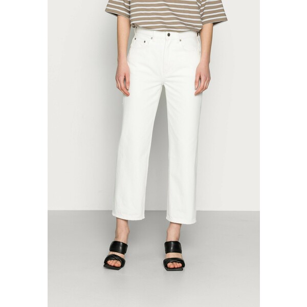 ARKET CROPPED Jeansy Straight Leg off white ARU21A00Y