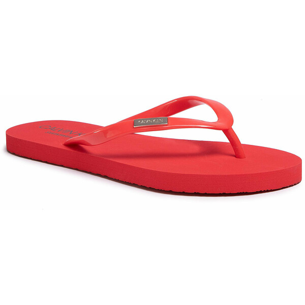 Calvin Klein Swimwear Japonki FF Sandals KW0KW01029 Czerwony