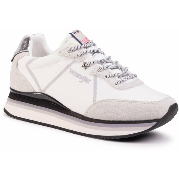 Wrangler Sneakersy Jungle Nylon WL01611A Biały