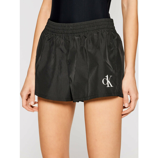 Calvin Klein Swimwear Szorty plażowe KW0KW01364 Czarny Regular Fit