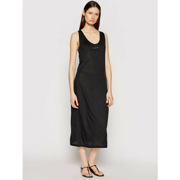 Calvin Klein Swimwear Sukienka plażowa KW0KW01355 Czarny Regular Fit