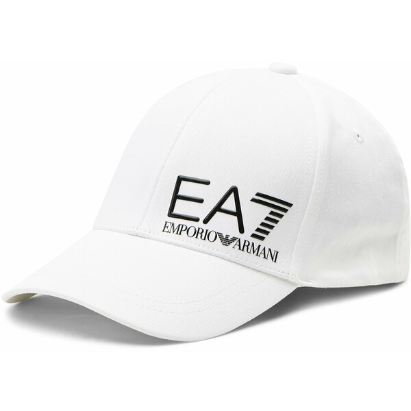 EA7 Emporio Armani Czapka z daszkiem 275936 1P103 00010 Biały