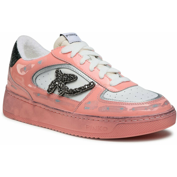 Pinko Sneakersy Liquirizia Low Top 2 Sneaker PE 21 BLKS1 1H20UK Y735 Różowy