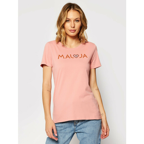 Maloja T-Shirt GatschiM. 30409-1-8317 Różowy Regular Fit